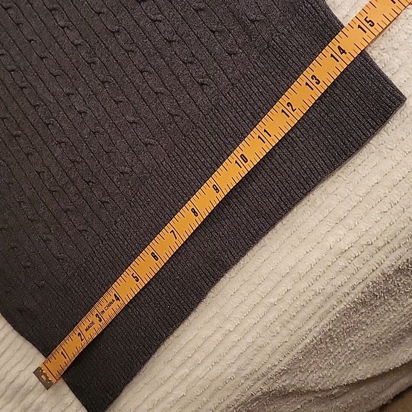 Tommy Hilfiger cable-knit sweater. Charcoal gray. Size M - Picture 11 of 11